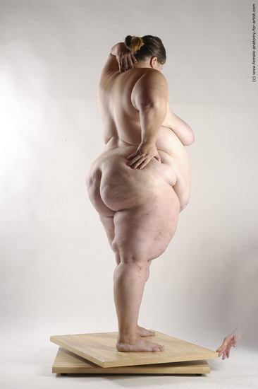 Nude Woman White Standing poses - ALL Overweight medium brown Standing poses - simple Pinup