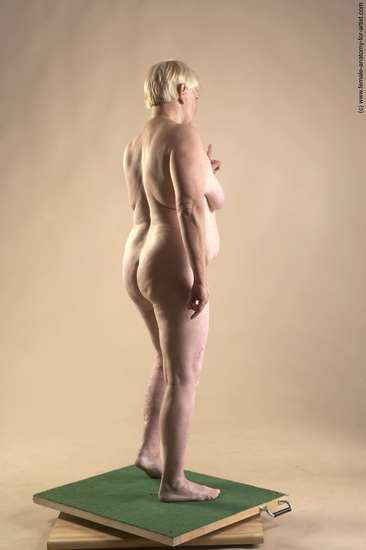 Nude Woman White Standing poses - ALL Average short blond Standing poses - simple Pinup