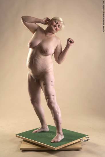 Nude Woman White Standing poses - ALL Average short blond Standing poses - simple Pinup