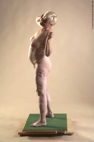 Nude Woman White Standing poses - ALL Average short blond Standing poses - simple Pinup