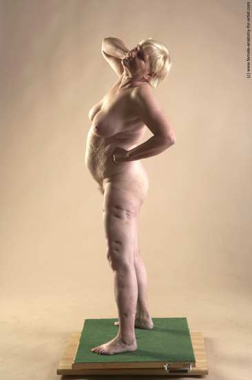 Nude Woman White Standing poses - ALL Average short blond Standing poses - simple Pinup