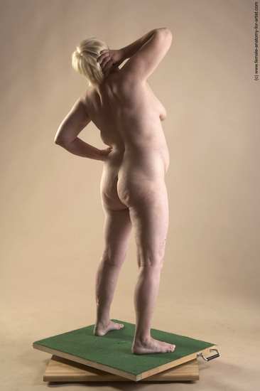 Nude Woman White Standing poses - ALL Average short blond Standing poses - simple Pinup