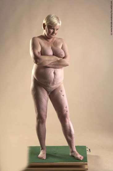 Nude Woman White Standing poses - ALL Average short blond Standing poses - simple Pinup