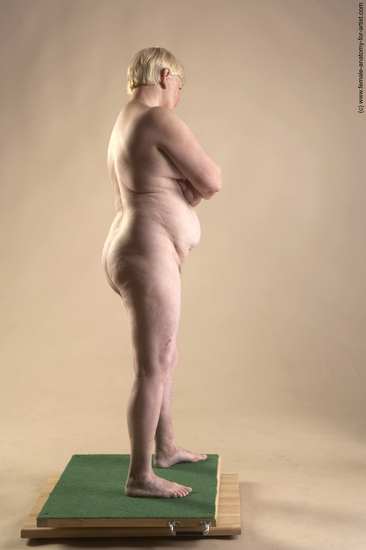 Nude Woman White Standing poses - ALL Average short blond Standing poses - simple Pinup