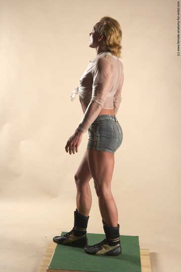 Casual Woman White Standing poses - ALL Muscular medium blond Standing poses - simple Academic