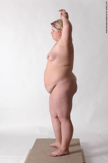 Nude Woman White Standing poses - ALL Overweight medium colored Standing poses - simple Pinup