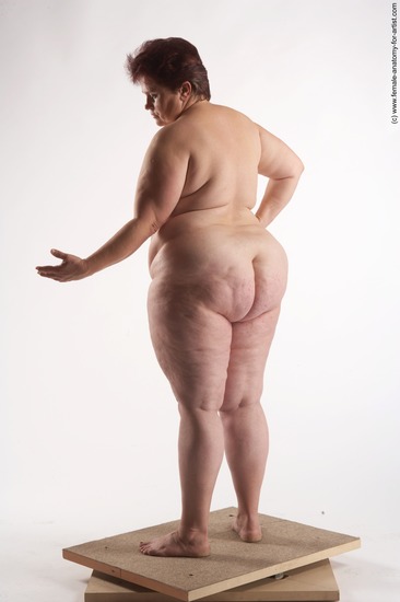 Nude Woman White Standing poses - ALL Overweight short colored Standing poses - simple Pinup