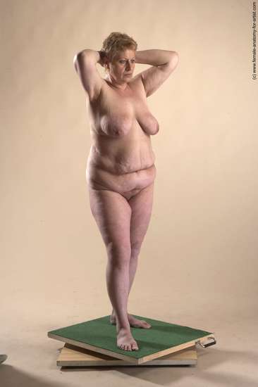 Nude Woman White Standing poses - ALL Average short blond Standing poses - simple Pinup