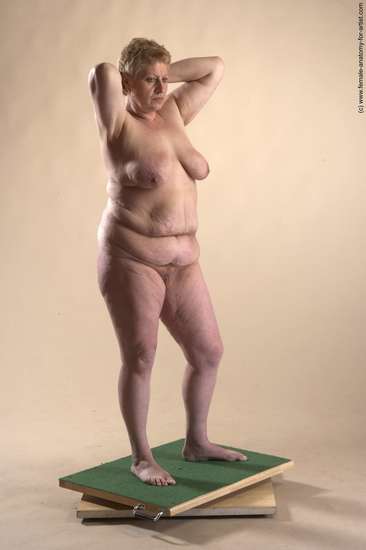 Nude Woman White Standing poses - ALL Average short blond Standing poses - simple Pinup