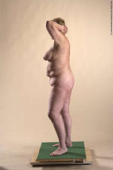 Nude Woman White Standing poses - ALL Average short blond Standing poses - simple Pinup