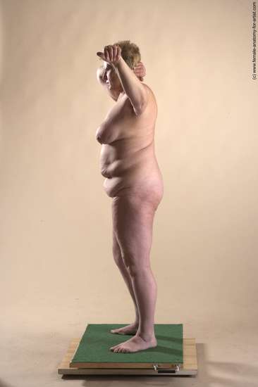 Nude Woman White Standing poses - ALL Average short blond Standing poses - simple Pinup