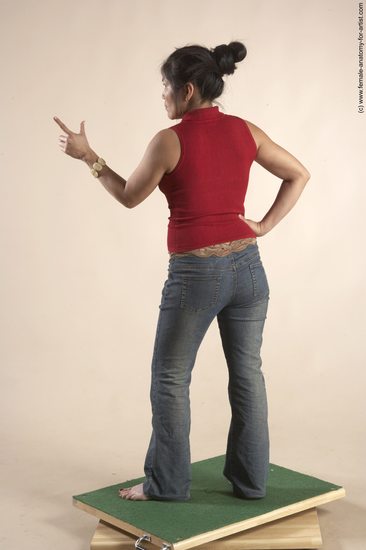 Casual Woman Multiracial Standing poses - ALL Slim long black Standing poses - simple Academic