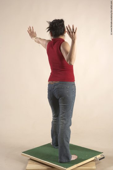 Casual Woman Multiracial Standing poses - ALL Slim long black Standing poses - simple Academic