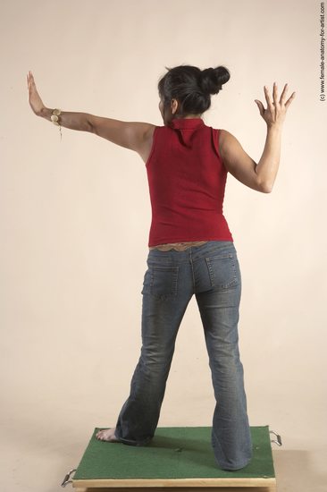 Casual Woman Multiracial Standing poses - ALL Slim long black Standing poses - simple Academic