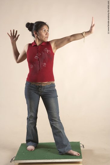 Casual Woman Multiracial Standing poses - ALL Slim long black Standing poses - simple Academic