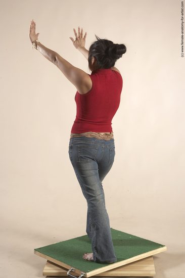 Casual Woman Multiracial Standing poses - ALL Slim long black Standing poses - simple Academic