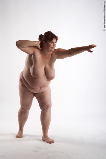 Nude Woman White Standing poses - ALL Overweight short colored Standing poses - simple Pinup