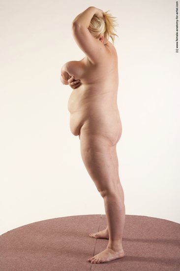 Nude Woman White Standing poses - ALL Overweight medium blond Standing poses - simple Pinup