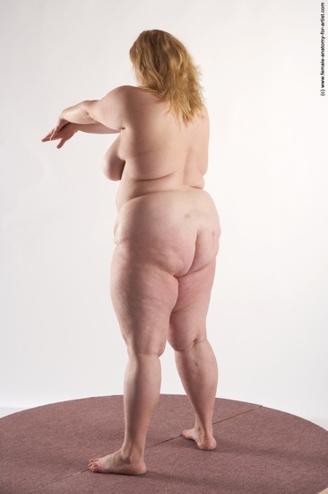 Nude Woman White Standing poses - ALL Overweight long blond Standing poses - simple Pinup