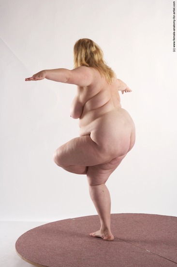 Nude Woman White Standing poses - ALL Overweight long blond Standing poses - simple Pinup