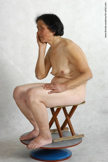 and more Nude Woman Asian Sitting poses - ALL Slim medium black Sitting poses - simple Pinup