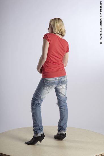 Casual Woman White Standing poses - ALL Slim medium blond Standing poses - simple Academic