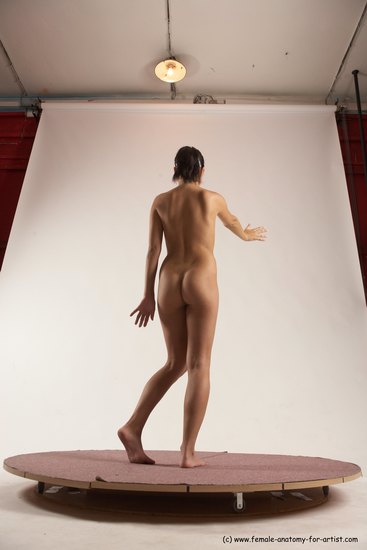 Nude Woman White Standing poses - ALL Slim medium brown Standing poses - simple Multi angle poses Pinup