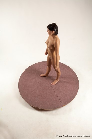 Nude Woman White Standing poses - ALL Slim medium brown Standing poses - simple Multi angle poses Pinup