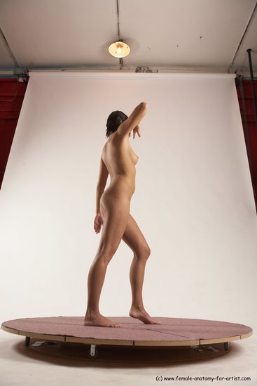 Nude Woman White Standing poses - ALL Slim medium brown Standing poses - simple Multi angle poses Pinup