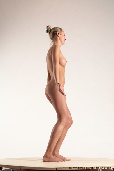 Nude Woman White Standing poses - ALL Slim short blond Standing poses - simple Multi angle poses Pinup