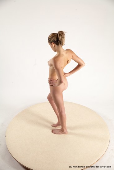 Nude Woman White Standing poses - ALL Slim medium blond Standing poses - simple Multi angle poses Pinup