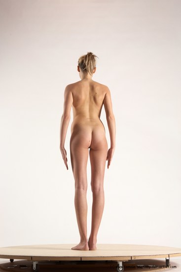 Nude Woman White Standing poses - ALL Slim medium blond Standing poses - simple Multi angle poses Pinup