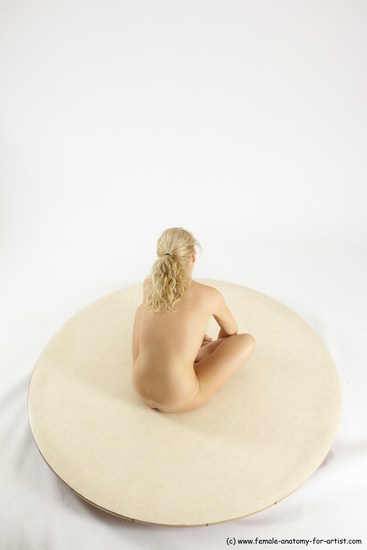 Nude Woman White Sitting poses - ALL Slim long blond Sitting poses - simple Multi angle poses Pinup