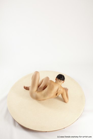 Nude Woman White Sitting poses - ALL Slim long brown Sitting poses - simple Multi angle poses Pinup