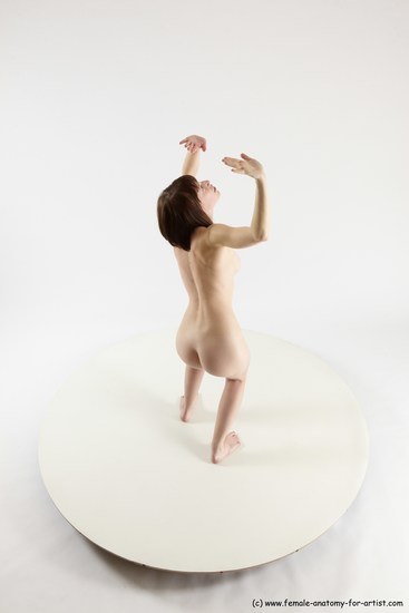 Nude Woman White Standing poses - ALL Slim medium brown Standing poses - simple Multi angle poses Pinup