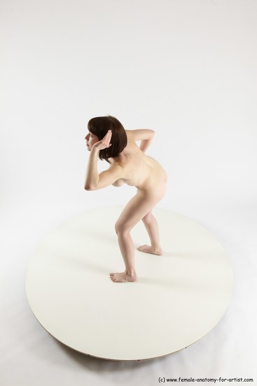 Nude Woman White Standing poses - ALL Slim medium brown Standing poses - simple Multi angle poses Pinup