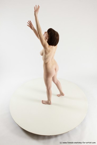 Nude Woman White Standing poses - ALL Slim medium brown Standing poses - simple Multi angle poses Pinup