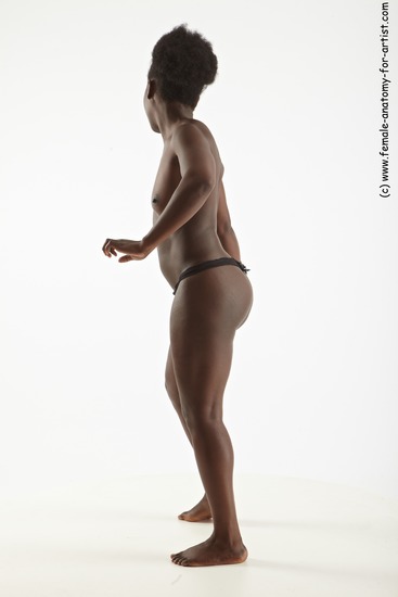 Nude Woman Black Standing poses - ALL Average medium brown Standing poses - simple Standard Photoshoot Pinup