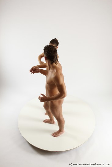 Nude White Standing poses - ALL Slim short brown Standing poses - simple Multi angle poses