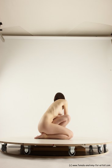 Nude Woman White Sitting poses - ALL Slim medium brown Sitting poses - simple Multi angle poses Pinup