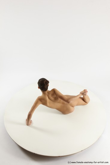 Nude Woman White Sitting poses - ALL Slim long brown Sitting poses - simple Multi angle poses Pinup