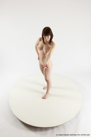 Nude Woman White Standing poses - ALL Slim medium brown Standing poses - simple Multi angle poses Pinup