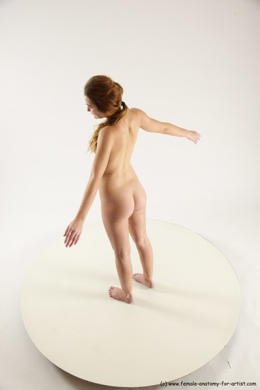 Nude White Standing poses - ALL Slim long blond Standing poses - simple Multi angle poses Pinup