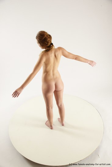 Nude White Standing poses - ALL Slim long blond Standing poses - simple Multi angle poses Pinup