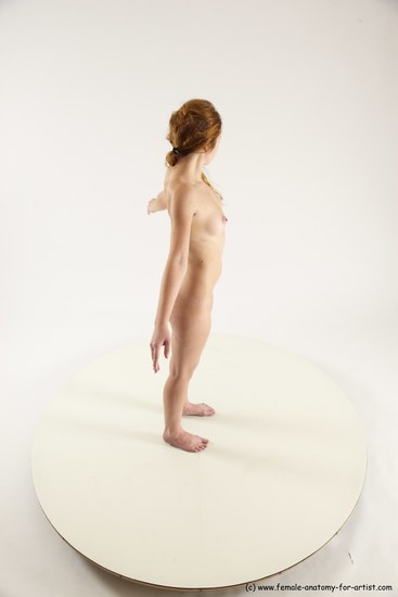 Nude White Standing poses - ALL Slim long blond Standing poses - simple Multi angle poses Pinup