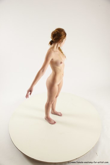 Nude White Standing poses - ALL Slim long blond Standing poses - simple Multi angle poses Pinup