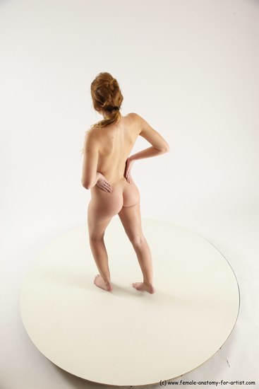 Nude White Standing poses - ALL Slim long blond Standing poses - simple Multi angle poses Pinup