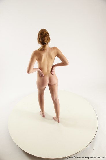 Nude White Standing poses - ALL Slim long blond Standing poses - simple Multi angle poses Pinup