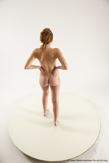 Nude White Standing poses - ALL Slim long blond Standing poses - simple Multi angle poses Pinup