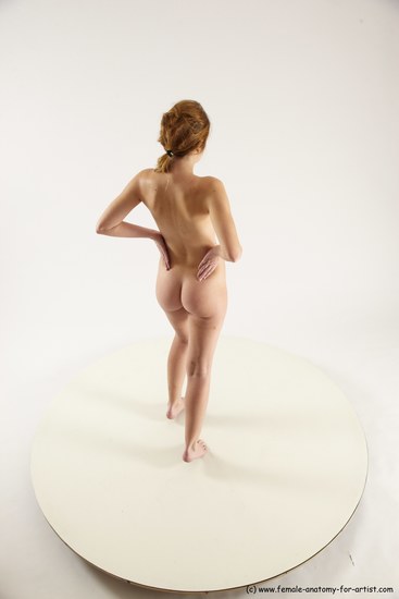 Nude White Standing poses - ALL Slim long blond Standing poses - simple Multi angle poses Pinup